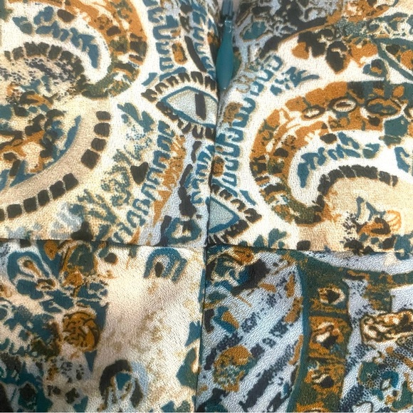 Y2K Floral Midi Skirt Reitmans SZ 11 Fairy Whimsy Grunge BOHO Earth Tones - Picture 3 of 8